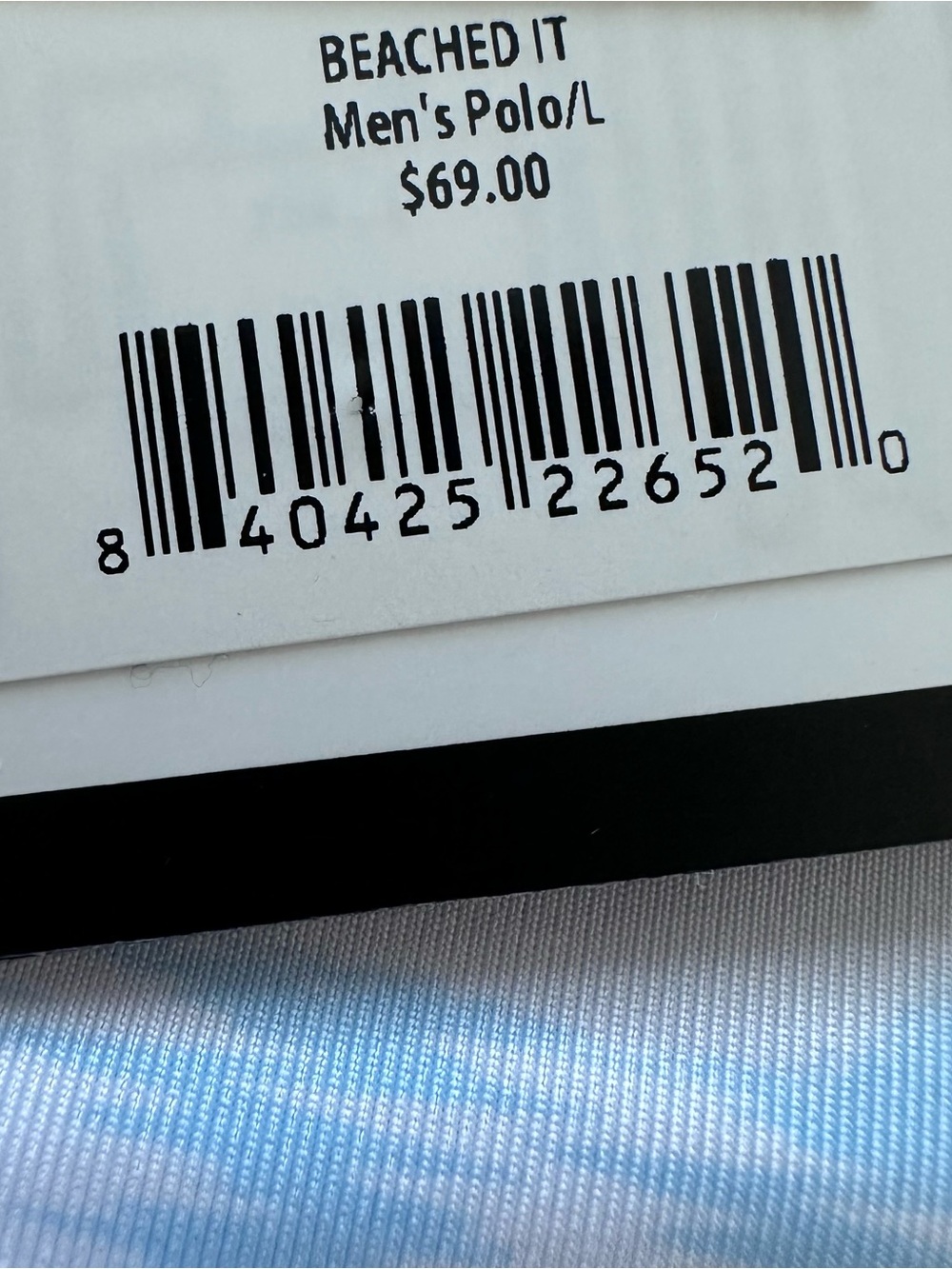 ⭐️NWT Waggle Men's Golf Polo - Beached It (Large) - Picture 5 of 5
